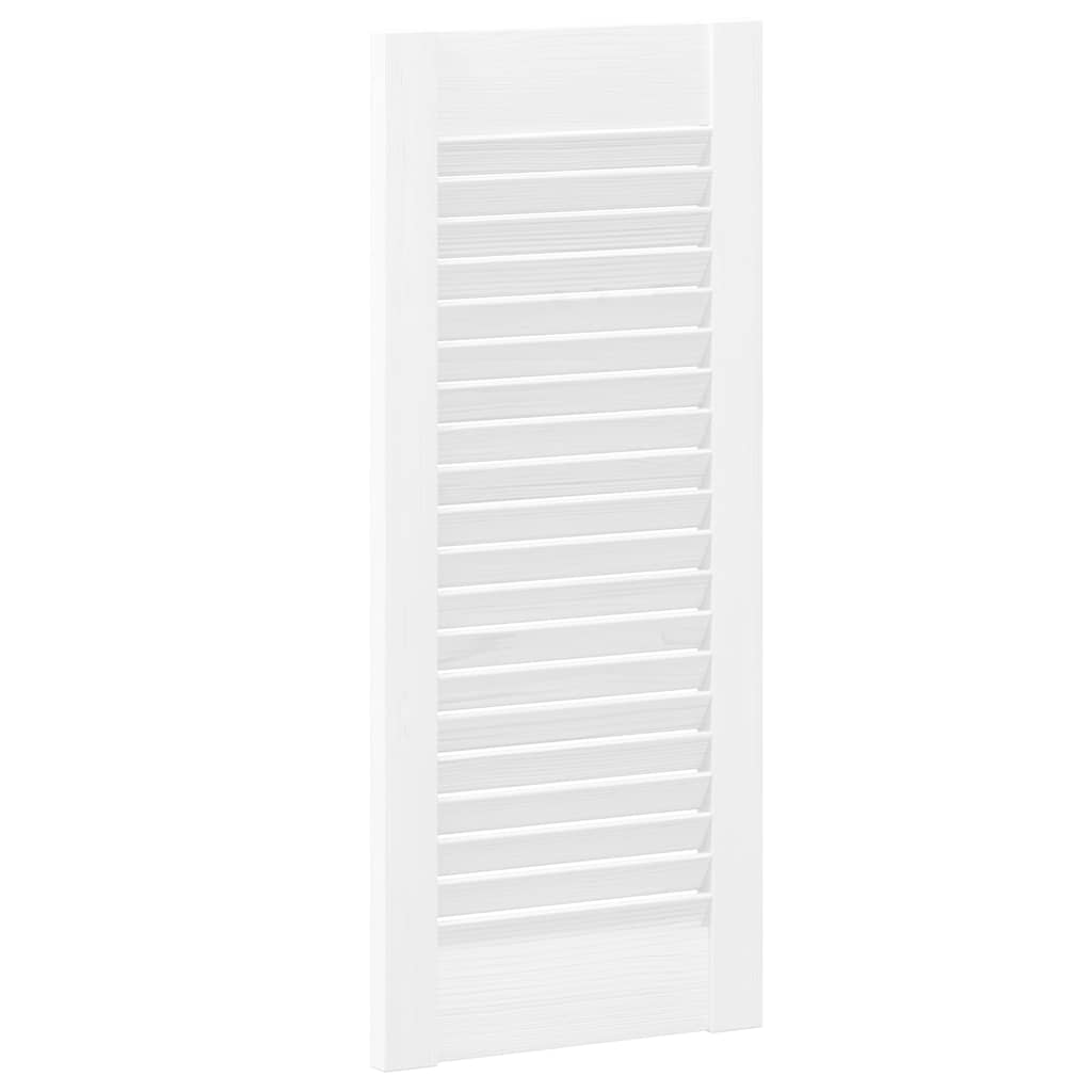 vidaXL Schranktüren Lamellen-Design 4 Stk. Weiß 69x29,5 cm
