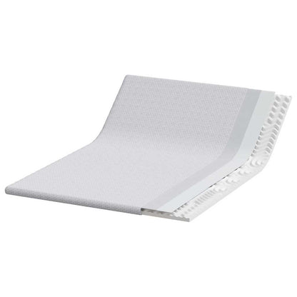 Matratzenauflage Weiß 140 x 200 cm Jacquard Stoff