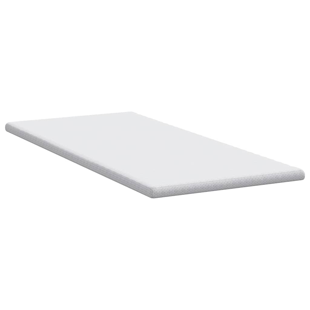 Matratzenauflage Weiß 90 x 200 cm Jacquard Stoff