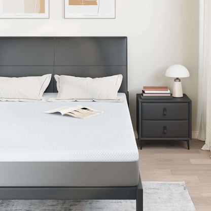 Matratzenauflage Weiß 160 x 200 cm Jacquard Stoff