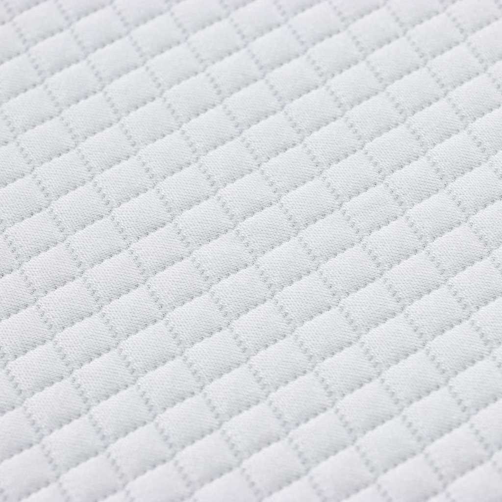 Matratzenauflage Weiß 180 x 200 cm Jacquard Stoff