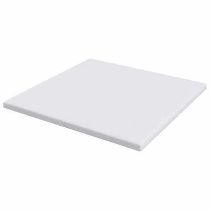 Matratzenauflage Weiß 180 x 200 cm Jacquard Stoff