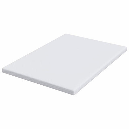 Matratzenauflage Weiß 140 x 190 cm Jacquard Stoff