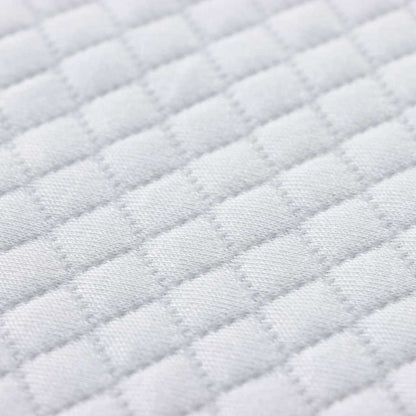 Matratzenauflage Weiß 140 x 200 cm Jacquard Stoff