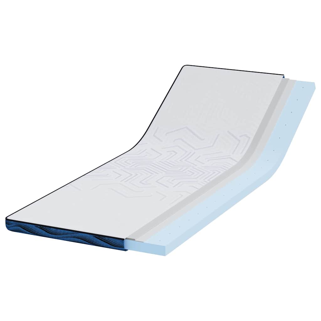 Matratzenauflage Weiß 70 x 200 cm Jacquard-Stoff