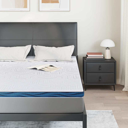 Matratzenauflage Weiß 160 x 200 cm Jacquard-Stoff