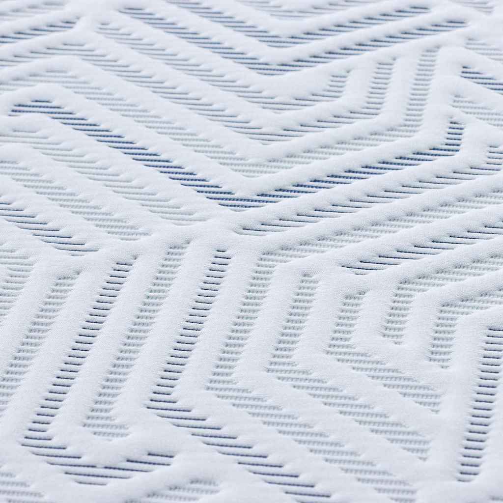 Matratzenauflage Weiß 180 x 200 cm Jacquard-Stoff