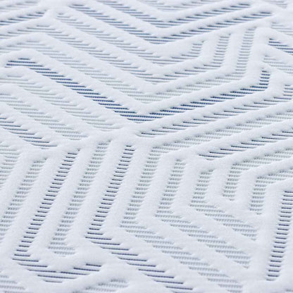 Matratzenauflage Weiß 180 x 200 cm Jacquard-Stoff