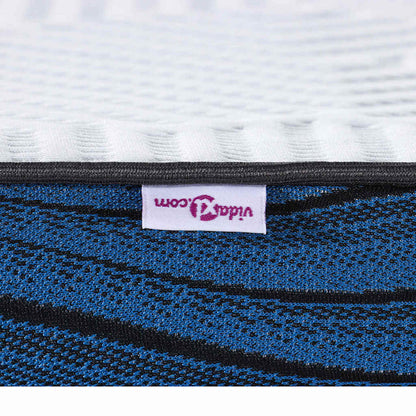 Matratzenauflage Weiß 200 x 200 cm Jacquard-Stoff