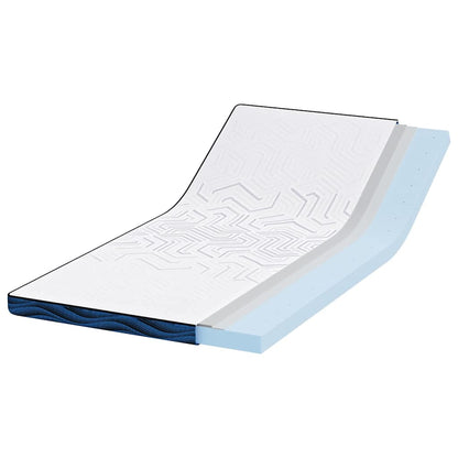 Matratzenauflage Weiß 90 x 190 cm Jacquard-Stoff