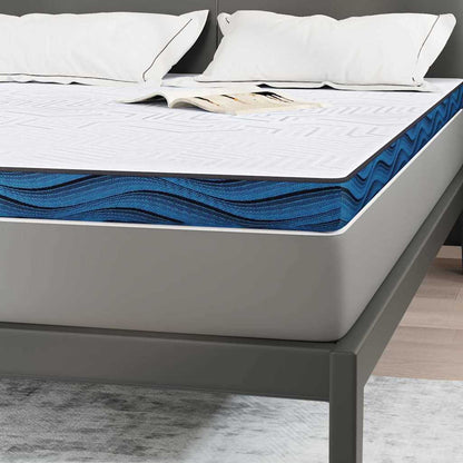 Matratzenauflage Weiß 140 x 200 cm Jacquard-Stoff