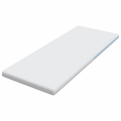 Matratzenauflage Weiß 80 x 200 cm Jacquard-Stoff