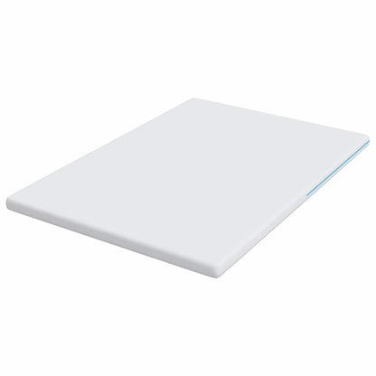 Matratzenauflage Weiß 160 x 200 cm Jacquard-Stoff