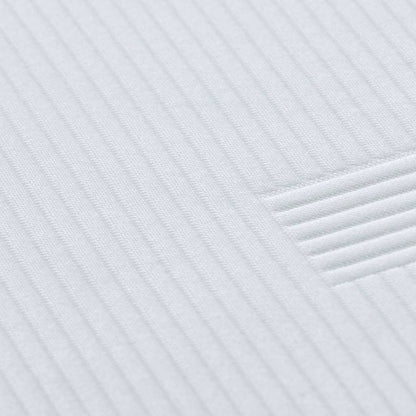 Matratzenauflage Weiß 200 x 200 cm Jacquard-Stoff