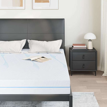 Matratze Weiß 140 x 200 cm Jacquard-Stoff