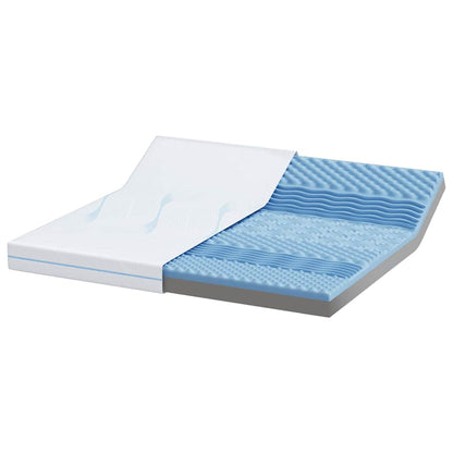 Matratze Weiß 180 x 200 cm Jacquard-Stoff