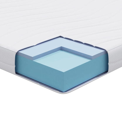 Matratze Weiß 90 x 190 cm Jacquard-Stoff