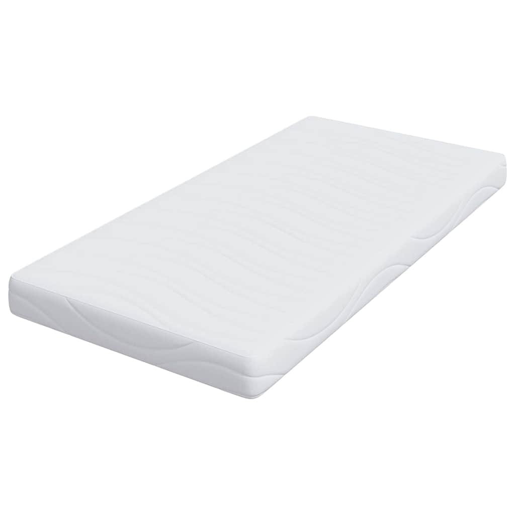 Matratze Weiß 90 x 190 cm Jacquard-Stoff