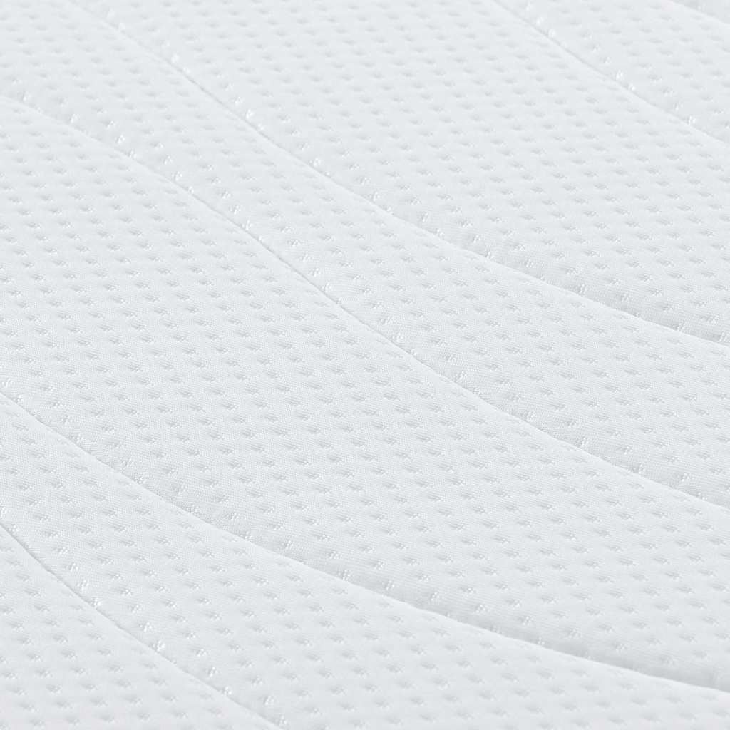 Matratze Weiß 140 x 190 cm Jacquard-Stoff