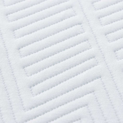 Matratze Weiß und Blau 80 x 200 cm Jacquard-Stoff