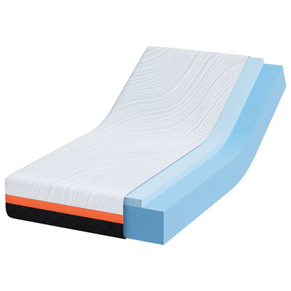 Matratze Weiß und Schwarz 80 x 160 cm Jacquard-Stoff