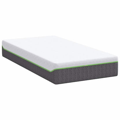 Matratze Weiß und Grau 80 x 160 cm Jacquard-Stoff