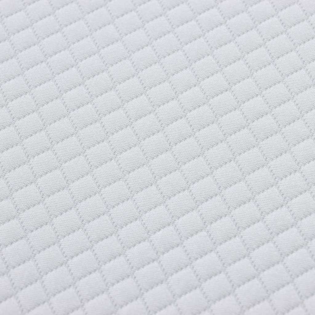 Matratze Weiß und Grau 70 x 200 cm Jacquard-Stoff