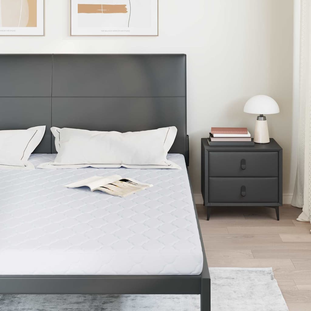 Matratze Weiß 180 x 200 cm Jacquard-Stoff