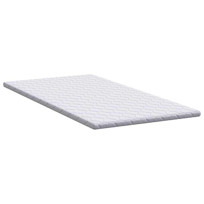 Kokosnuss Topper Weiß 140 x 190 cm Jacquard-Stoff