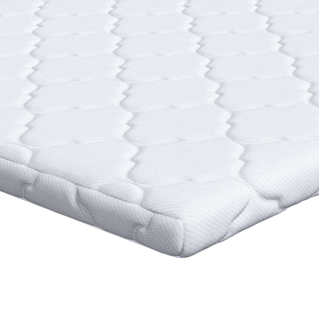 Kokosnuss Topper Weiß 140 x 200 cm Jacquard-Stoff