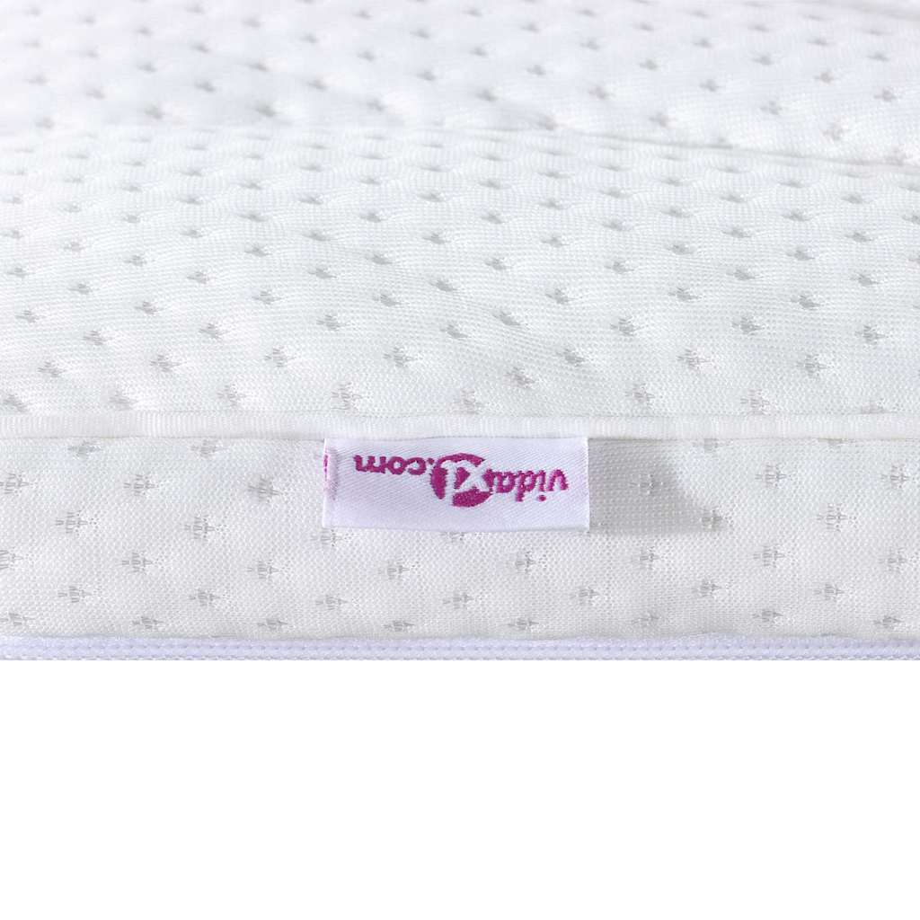 Matratzenauflage Weiß 140 x 200 cm Strickstoff