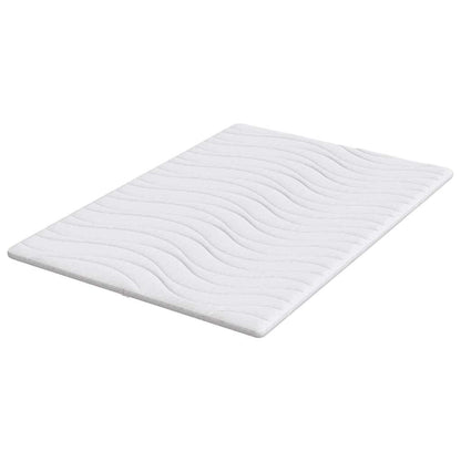 Matratzenauflage Weiß 140 x 200 cm Strickstoff