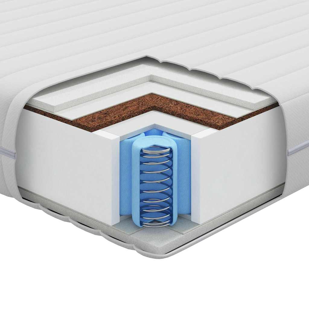 Matratze Weiß 140 x 190 cm Taschenfeder