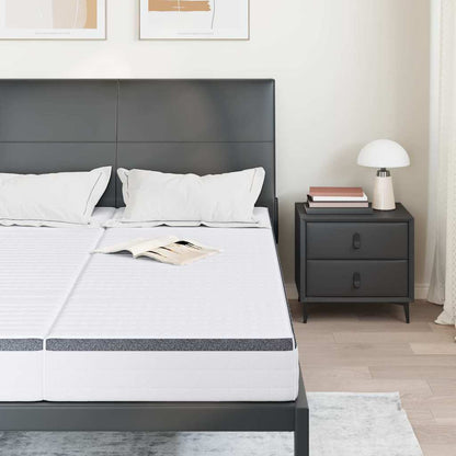 Matratze 2 pcs Weiß und Grau 70 x 190 cm Bonell Feder