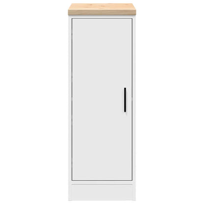 vidaXL Garagen-Aufbewahrungsschrank Weiß 30x51x85 cm Massivholz Kiefer