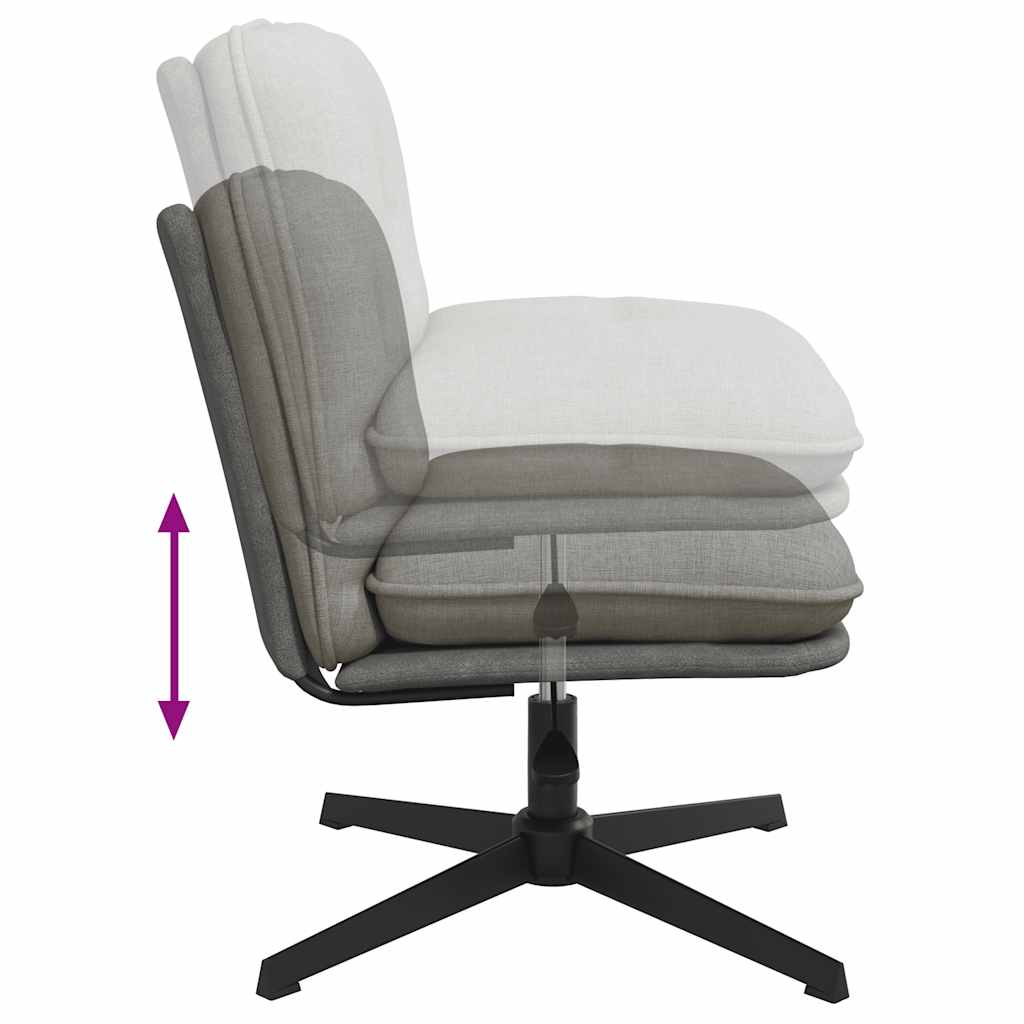 Bürostuhl Drehbar Hellgrau Stoff