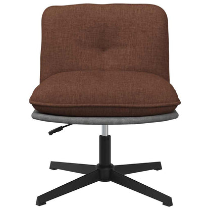 vidaXL Bürostuhl Drehbar Braun Stoff