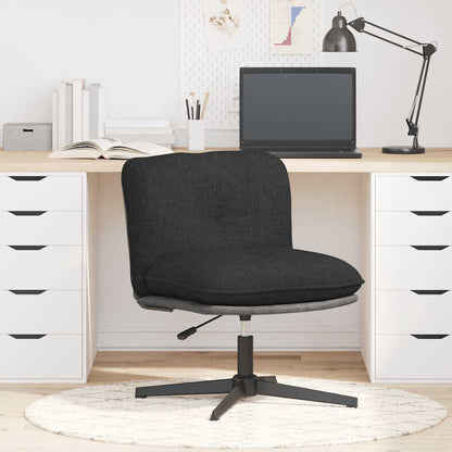 vidaXL Bürostuhl Drehbar Schwarz Stoff