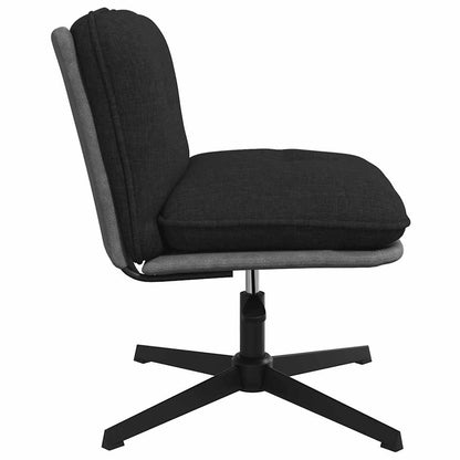 vidaXL Bürostuhl Drehbar Schwarz Stoff
