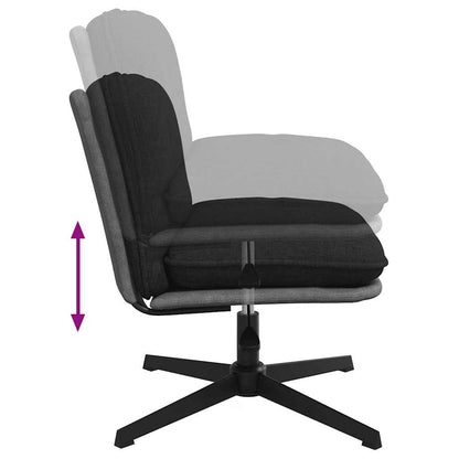 vidaXL Bürostuhl Drehbar Schwarz Stoff