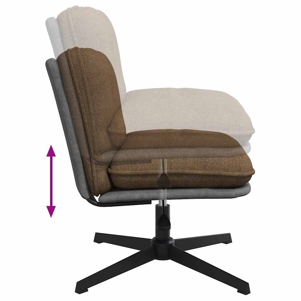 vidaXL Bürostuhl Drehbar Taupe Stoff