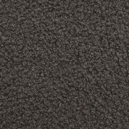 Bürodrehstuhl Dunkelgrau Gelockter wollähnlicher Stoff