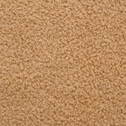 vidaXL Bürodrehstuhl Beige Gelockter wollähnlicher Stoff