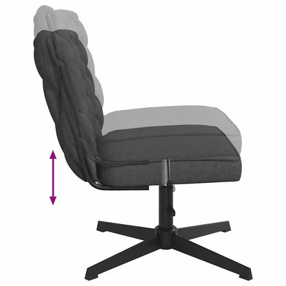 vidaXL Bürostuhl Drehbar Dunkelgrau Stoff
