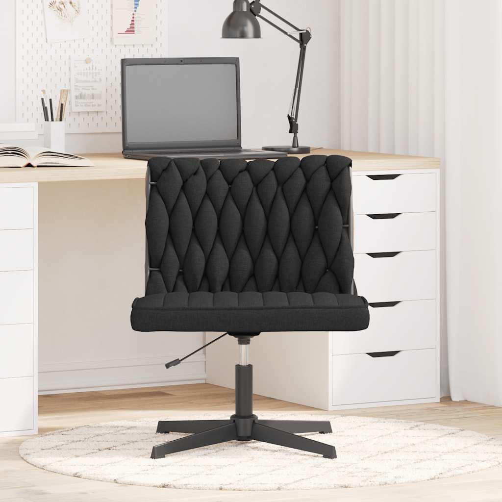 vidaXL Bürostuhl Drehbar Schwarz Stoff