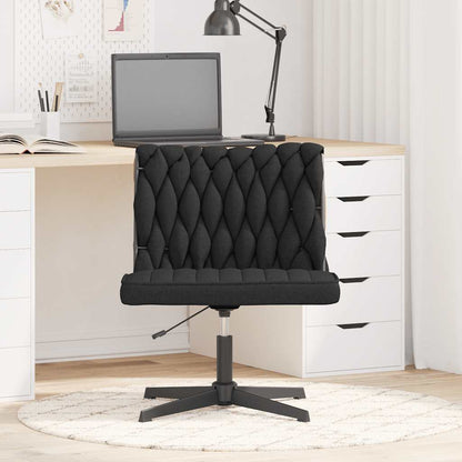 vidaXL Bürostuhl Drehbar Schwarz Stoff