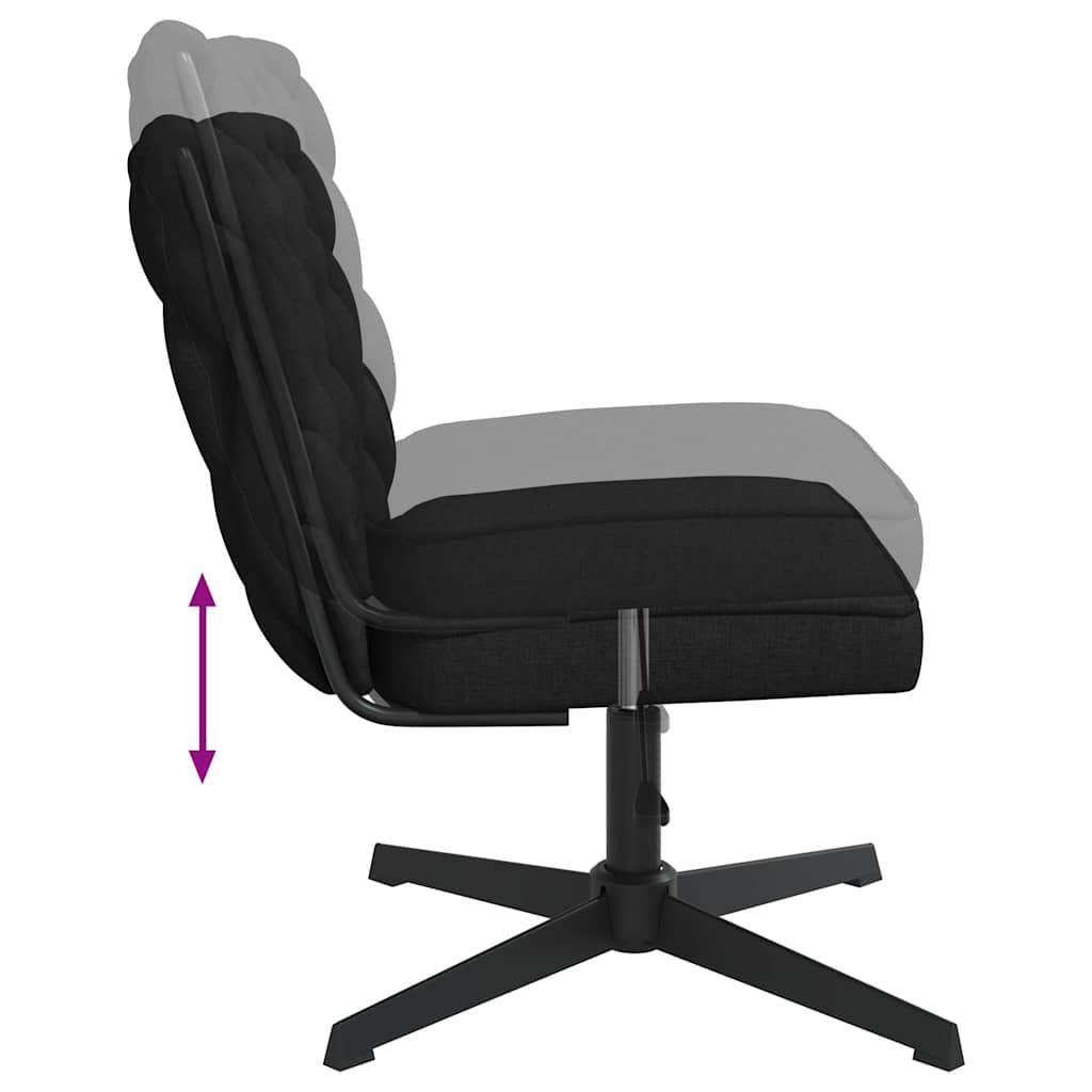 vidaXL Bürostuhl Drehbar Schwarz Stoff