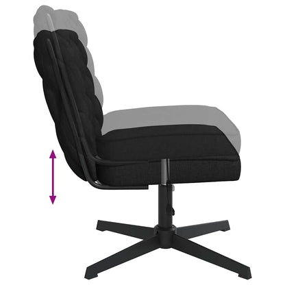 vidaXL Bürostuhl Drehbar Schwarz Stoff