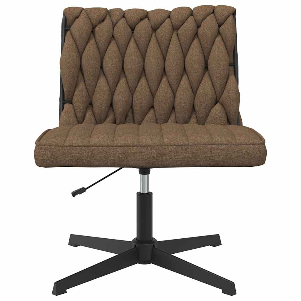 vidaXL Chaise de bureau pivotante taupe en tissu