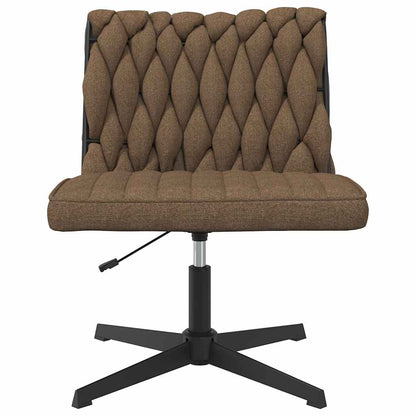 vidaXL Chaise de bureau pivotante taupe en tissu